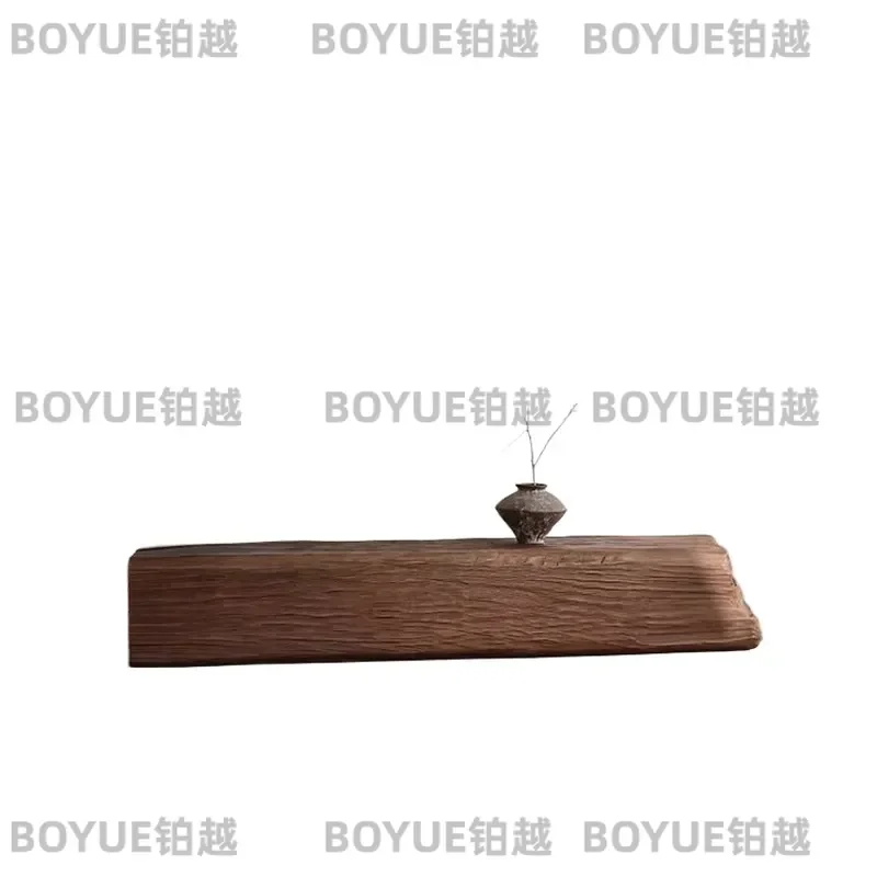 Wabi Sabi Solid Wood Long Bench Rustic Log Entryway Shoe Changing Stool Natural Wooden Pier Resting Seat for Living Room