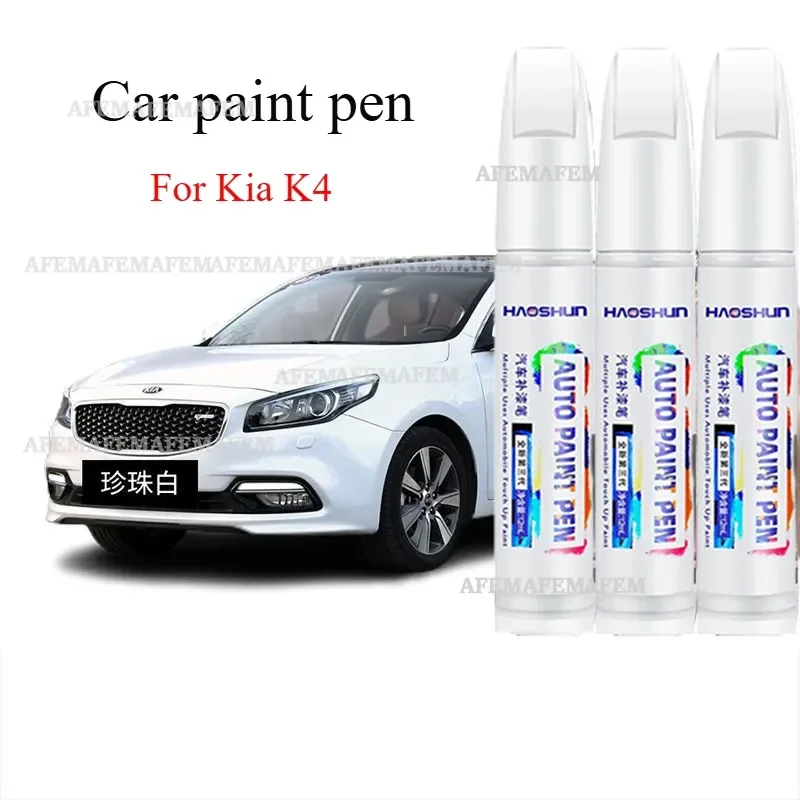 For Kia K4  Pen transparent white love red Car  scratches repair artifact aurora black spot For Car Scratches