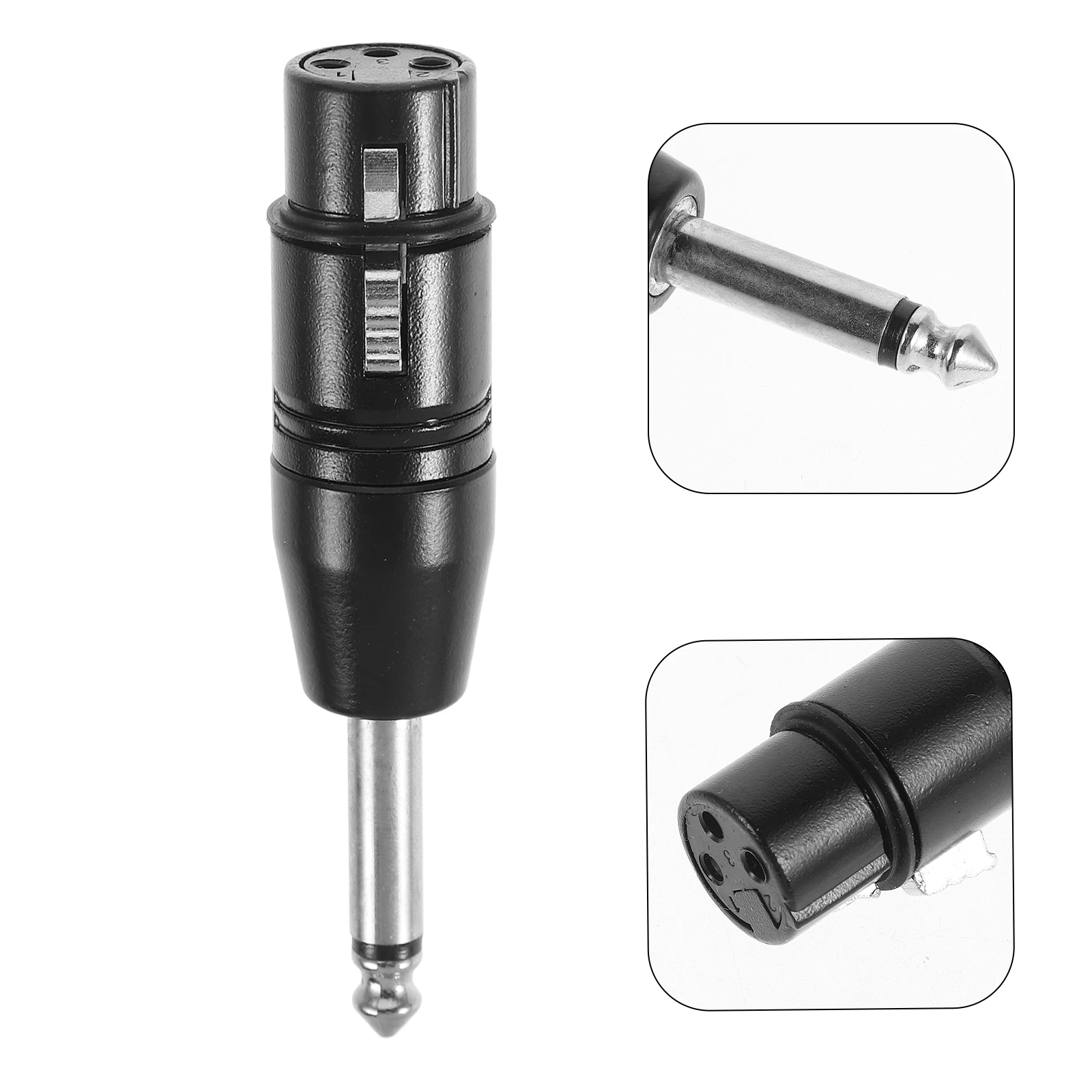 

Stable 6.35Mm Male To Xlr Female Audio Converter Clear Sound Lightweight Portable Wide Compatibility Durable Zinc Alloy Plug