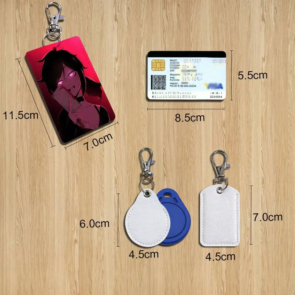 game Coffin Of Andy Leyley Cartoon Singer Anime Card Keychain Fashion Pendant Bag ID Door Card Case Bus Card Cute Adult