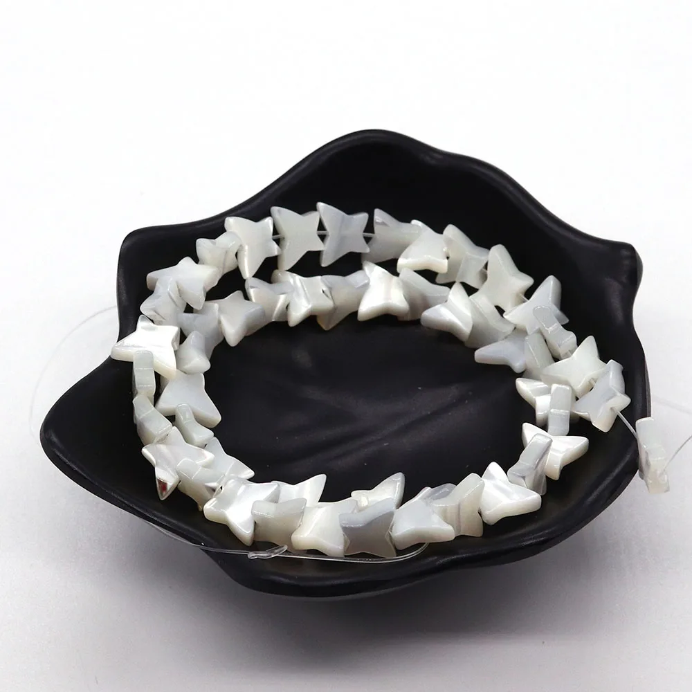 

Butterfly Shape Natural Seawater Shell Beads 8x10mm Straight Holes Loose Bead Accessory 1 Strand For DIY Trendy Necklace Gift