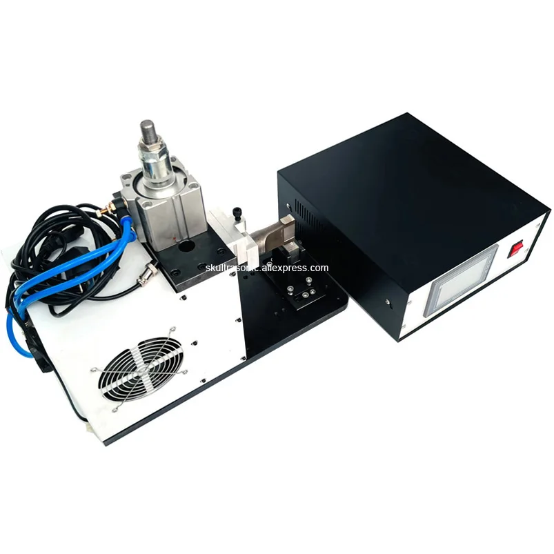 3000W Lithium Battery Cap Pneumatic Ultrasonic Metal Spot Welder Welding Machine for Sodium / Pouch Cell Electrode Tab/Foil