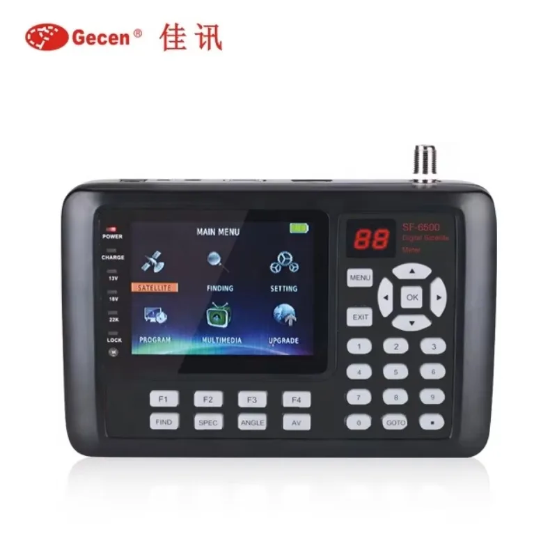 

GECEN SF-6500GC Digital HD Satellite Finder Meter With 4.3 Inch HD LCD Screen For EU/US/UK Plug For Camera Application