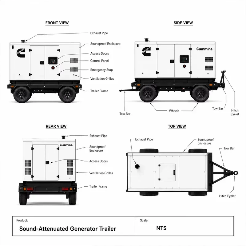 200kw 250kva Electric Generator With ATS Powered by Weichai Yuchai Shangchai Perkings SDEC Engine EPA EAC CE