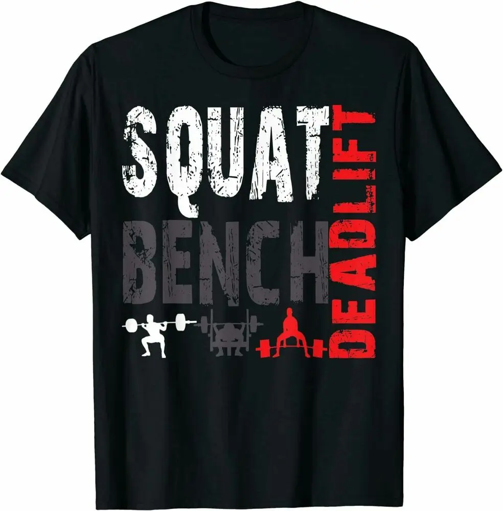 NEW LIMITED Powerlifting,Squat,Bench,Deadlift,Weightlifting T-Shirt Size S-5XL