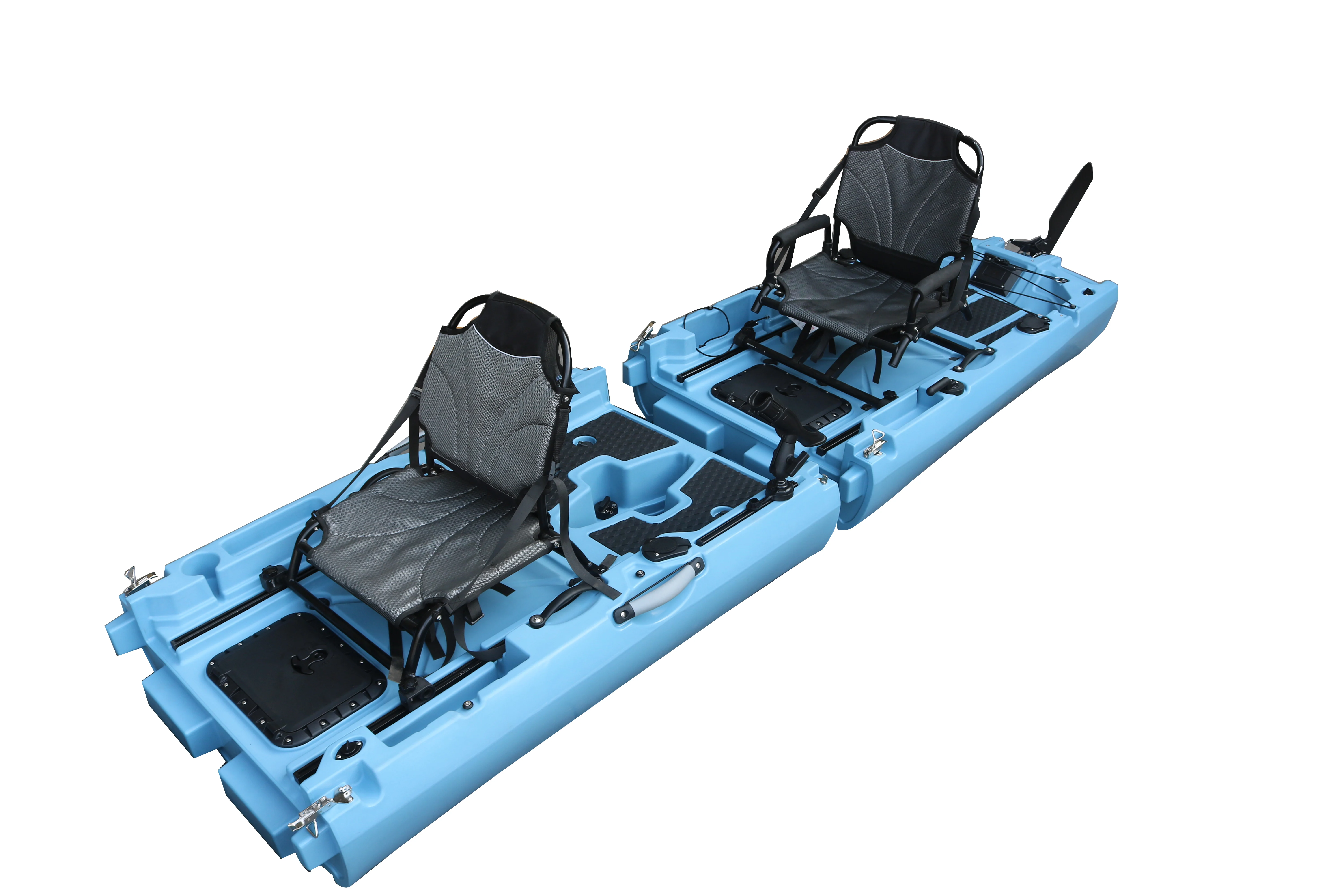 فايكنغ 4.2 متر وحدات دواسة الصيد كاياك CE معتمد HDPE LLDPE بدن 2 شخص جولة البحر للبحيرات والأنهار بالجملة
