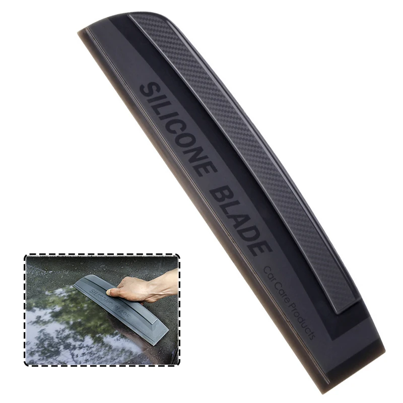 TOFAR Soft Silicone Squeegee Blade Car Window Cleaning Tools Water Wiper Remover Glass Wall Household Cleaner Auto Wash Scraper