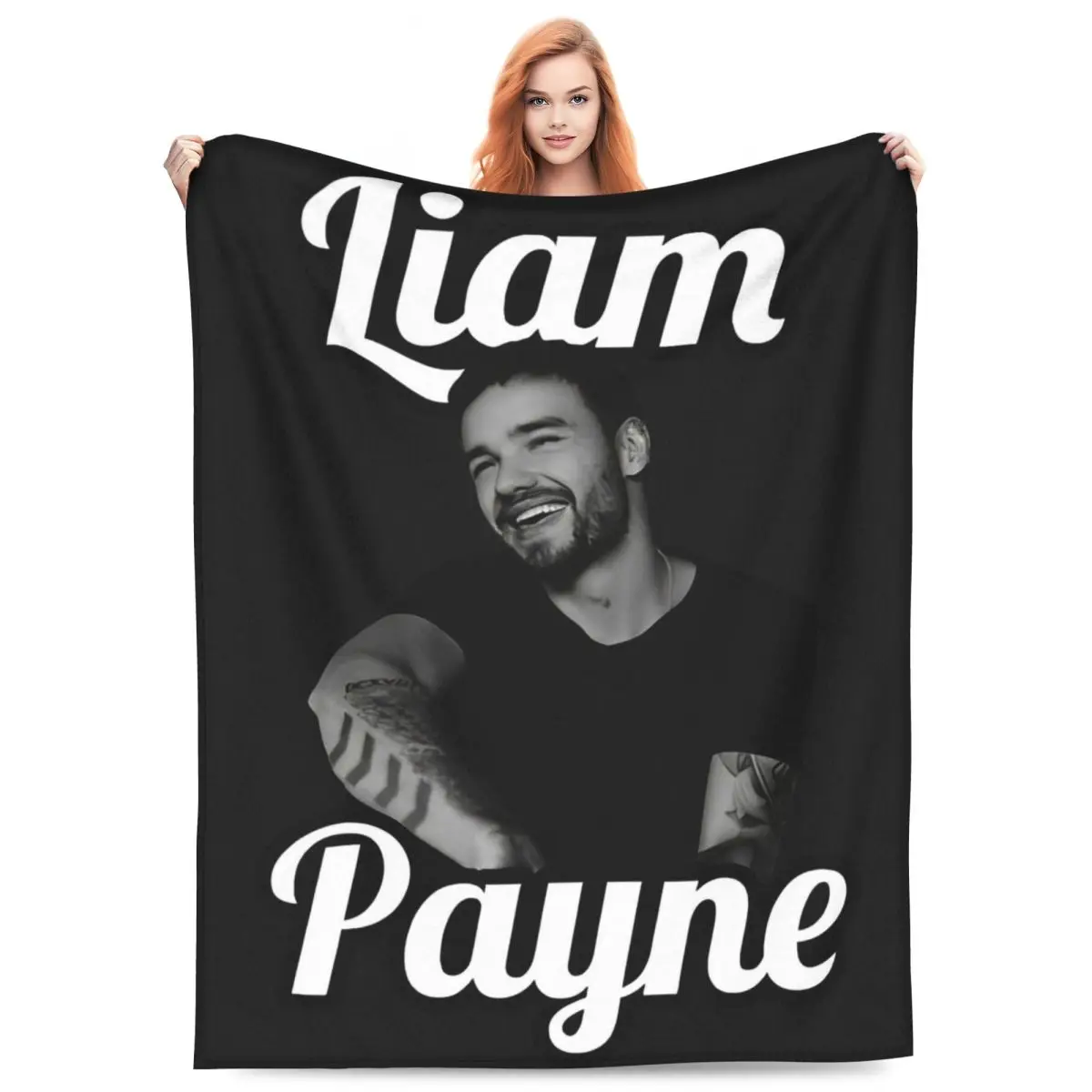 بطانيات ليام باين من الصوف المرجاني المنسوجات القطيفة ديكور متعدد الوظائف بطانيات رمي فائقة النعومة لقطعة سجادة مكتب الفراش