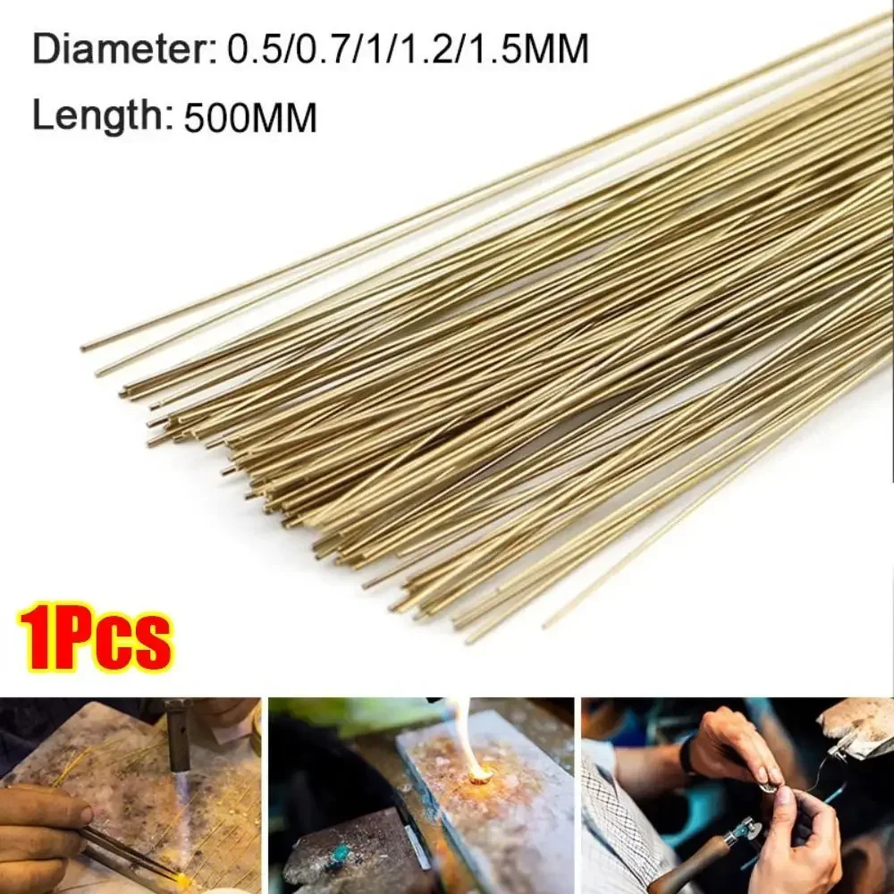 1Pcs Easy Solder Silver Welding Rod Silver-Copper Alloy Brazing Stick Soldering Wire 0.5mm 0.7mm 1.0mm 1.2mm 1.5mm 50cm Length