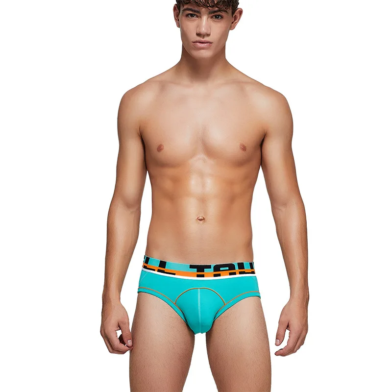 Cotton Bulge Briefs for Men Sexy U Convex Pouch Underwear Sports Panties Male Cotton Breathable Comfort Sweat Absorption Knicker