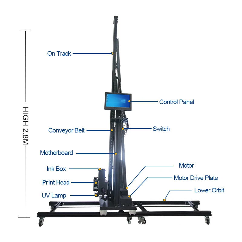 TH-UP1400M عمودي ثلاثية الأبعاد النافثة للحبر معدات طباعة الجدران المهنية للأعمال آلة طلاء جدران طابعة ورق الحائط
