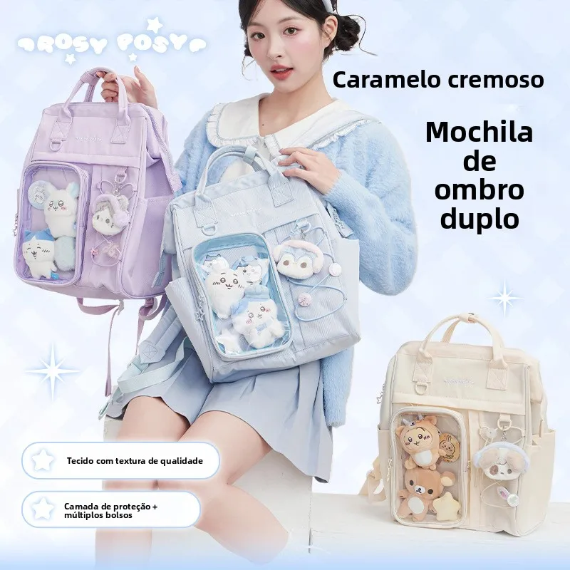 rosyposy-cry-sugar-double-oulder-pain-relief-bag-large-capaci-multi-ket-square-bapa-for-middle-school-students