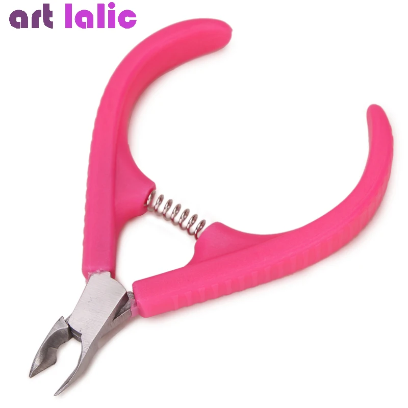 Stainless Steel Nail Cuticle Cutter Tool, Dead Skin Scissor, Manicure Nipper, Pink and Blue, Finger and Toe