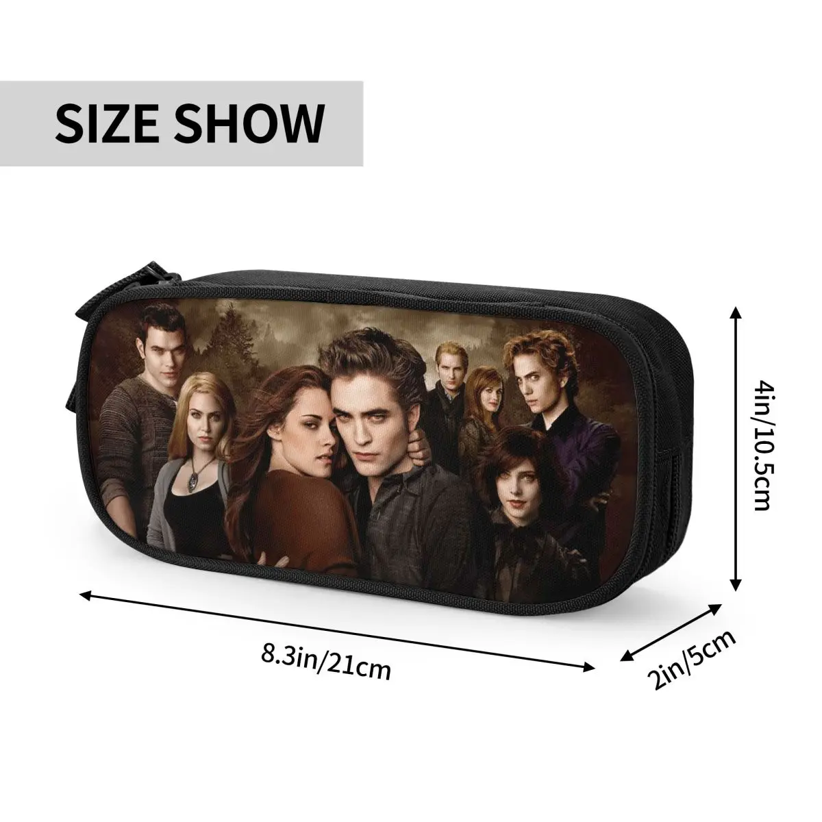 The Twilight Saga Vampire Pencil Case Movie Edward Bella Pencilcases Pen Big Capacity Bag School Supplies Zipper Stationery