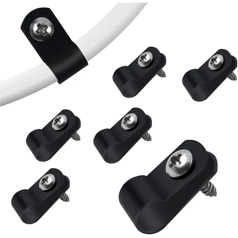 ABLK Nylon Plastic Wire Clips For Indoor Outdoor- 120Pcs 3/16