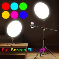 Photo Studio Dimmable LED 2700k-5700k Video Fill Lamp Light Panel Photography Lighting With Tripod Stand 110V-220V For Live