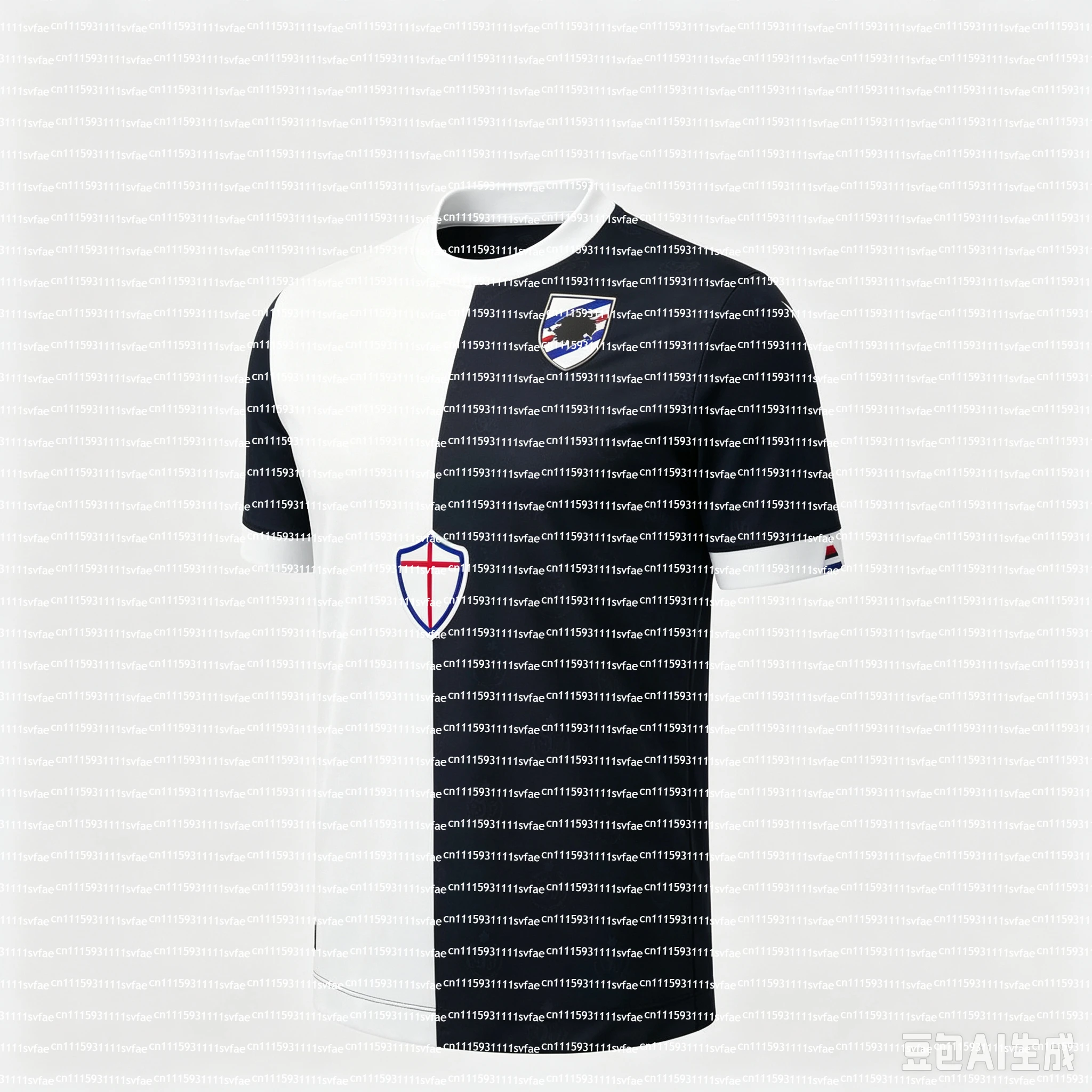 2026/27 Season Sampdoria  Unisex Football Jersey Shirt, Summer Sport Breathable Mesh Quick Drying Vintage Jersey