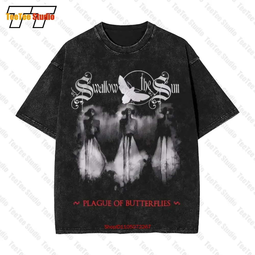 Best Vintage Oversized T-Shirt Plague Of Butterflies Swallow The Sun Theme By Softstyle 6QTD