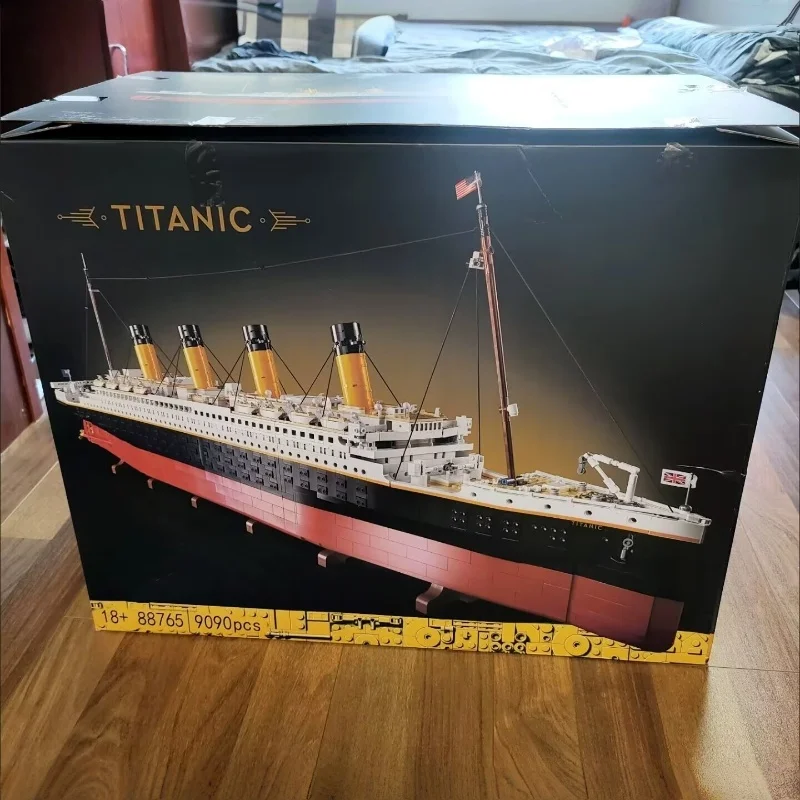 

В наличии 99023, совместимый 10294 Титаник, большой круизный корабль, пароход, кирпичи, строительные блоки, детские игрушки «сделай сам», подарки для любви