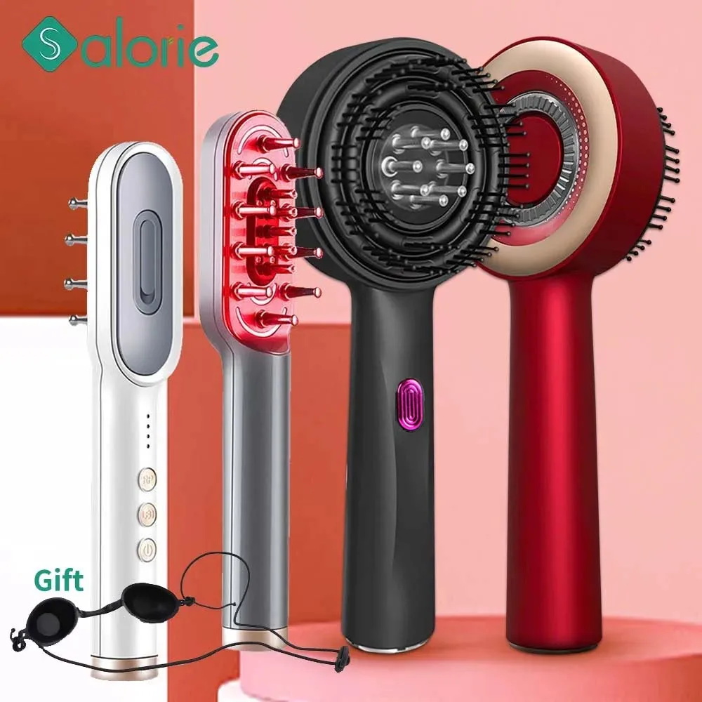 

Head Scratcher Electric Head Scalp Massager Hair Growth Oil Serum Comb Regrowth Hair Treatment with Red Light Therapy Massage