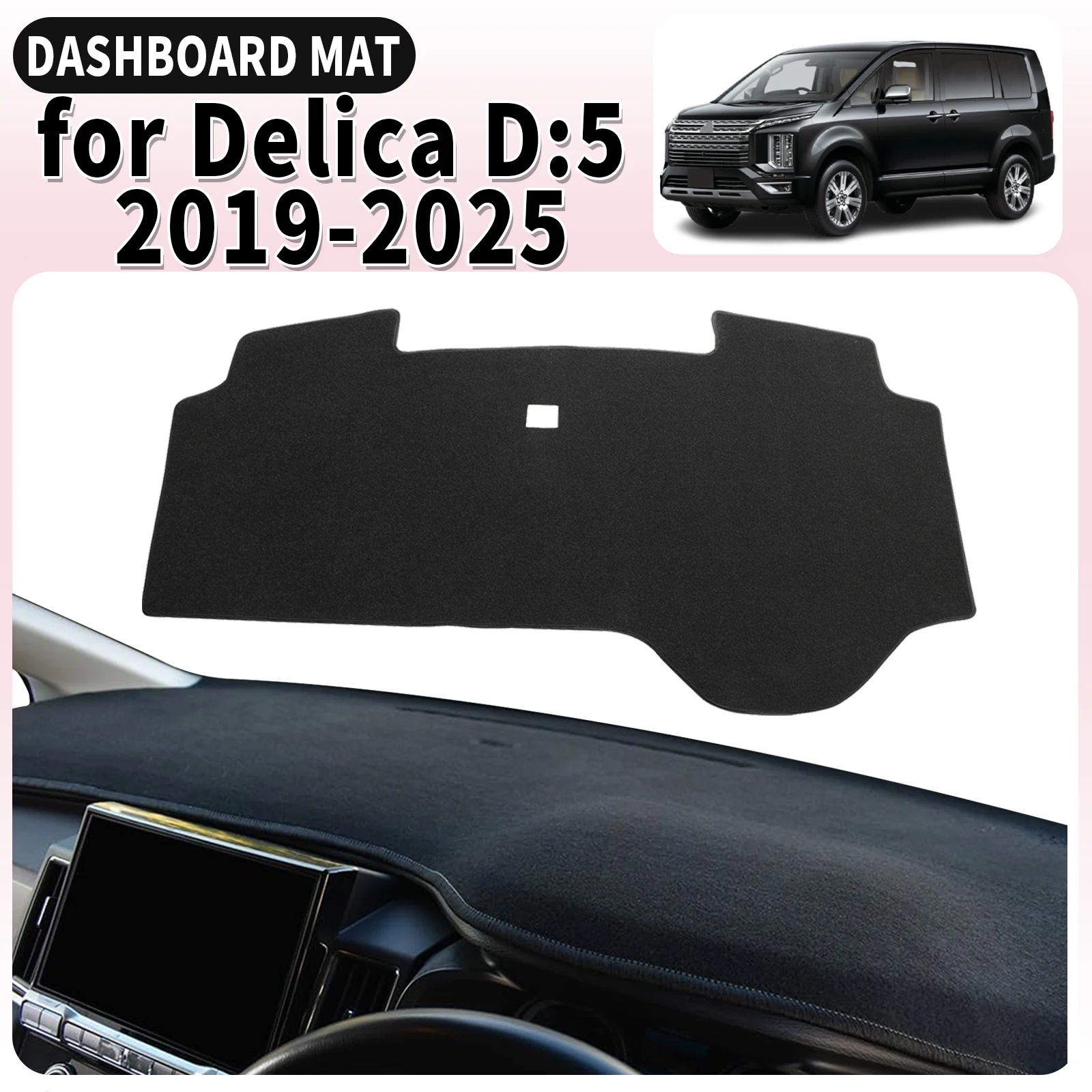 

fit for Mitsubishi Delica D:5 D5 2019-2025 Car Dashmat Dashboard Cover Padt Accessories DashMat Sunshade Protective Carpet