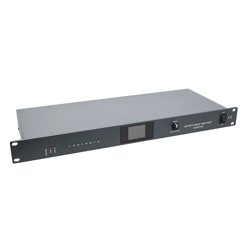 

Console Converter Bidirectional 8-Channel ARTNET to DMX Network Expander Stage Performance Lighting Signal Controller