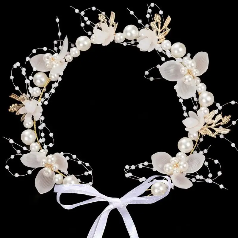 Kopfkranz für Kinder, Blumenkranz für die Haare, Blumenkranz für Blumenmädchen, Kopfschmuck, Kränze für Mädchen, Blumen-Tiara, Haarreif. – Detail 11