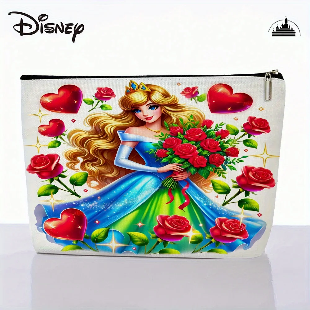 1個のプリンセスメイクアップ収納バッグ、ジュエリー収納バッグ、完璧な旅行用ジッパー収納バッグ - 楽しい誕生日プレゼント