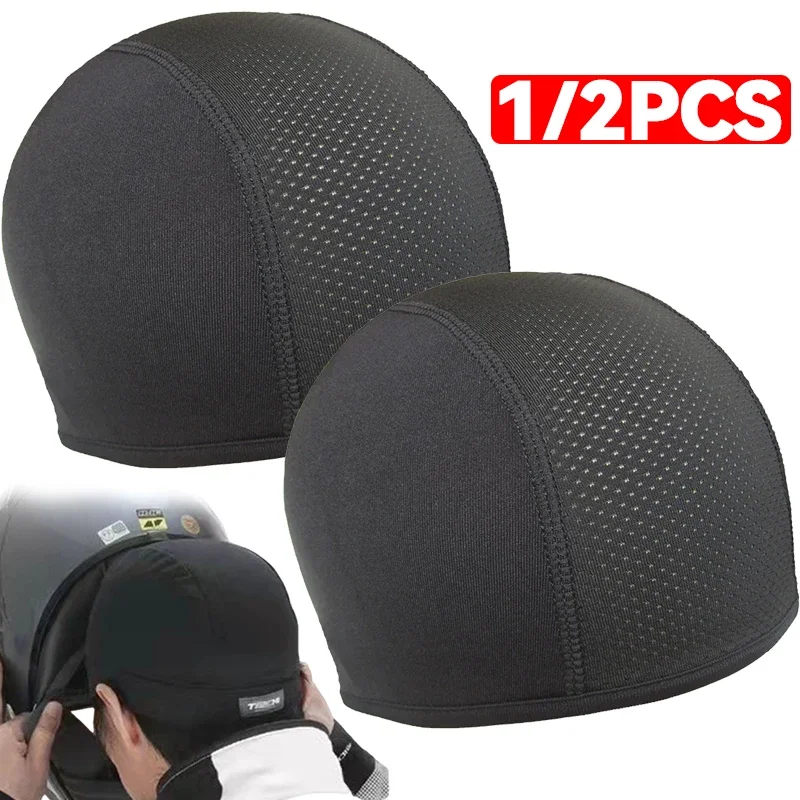 

Motorcycle Cycling Helmet Hat Inner Cap Breathable Quick-drying Balaclavas Helmet Beanie Cap Outdoor Sports Motor Helmet Hats