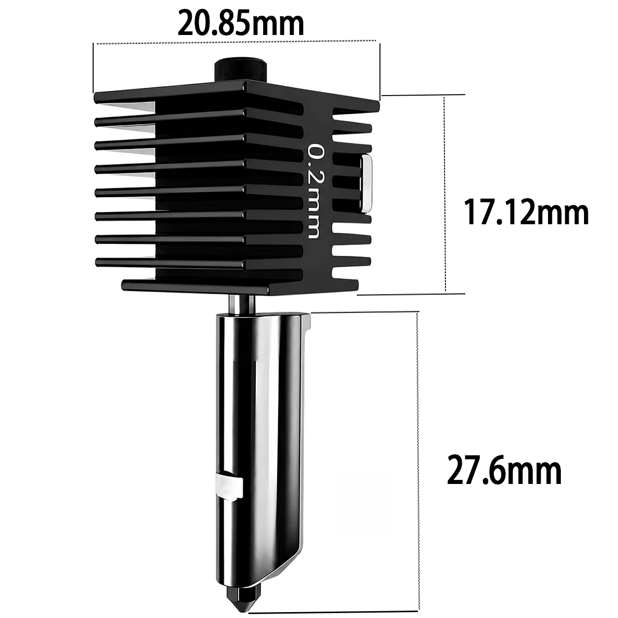 Upgrade 2.0 Gehärtete Stahl-Hotend-Düse Ersatzteile Kompatibel mit Bambu Lab A1 A1 Mini A2L 3D-Drucker – Detail 4
