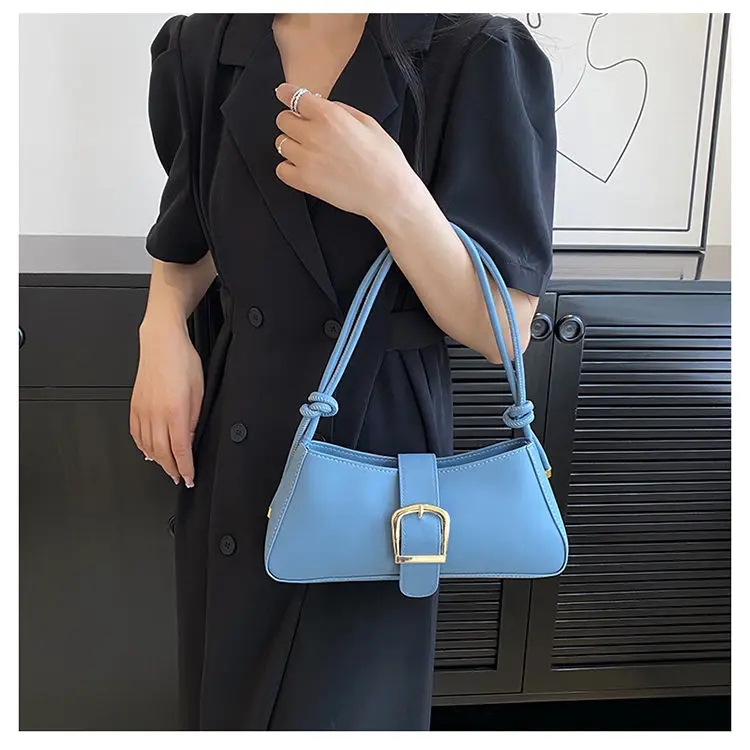 JIAERDI Elegant Vintage Handbag Women 2023 Hot Girl Pu Leather Casual Underarm Bag Ladies Retro Black Shoulder Messenger Bag