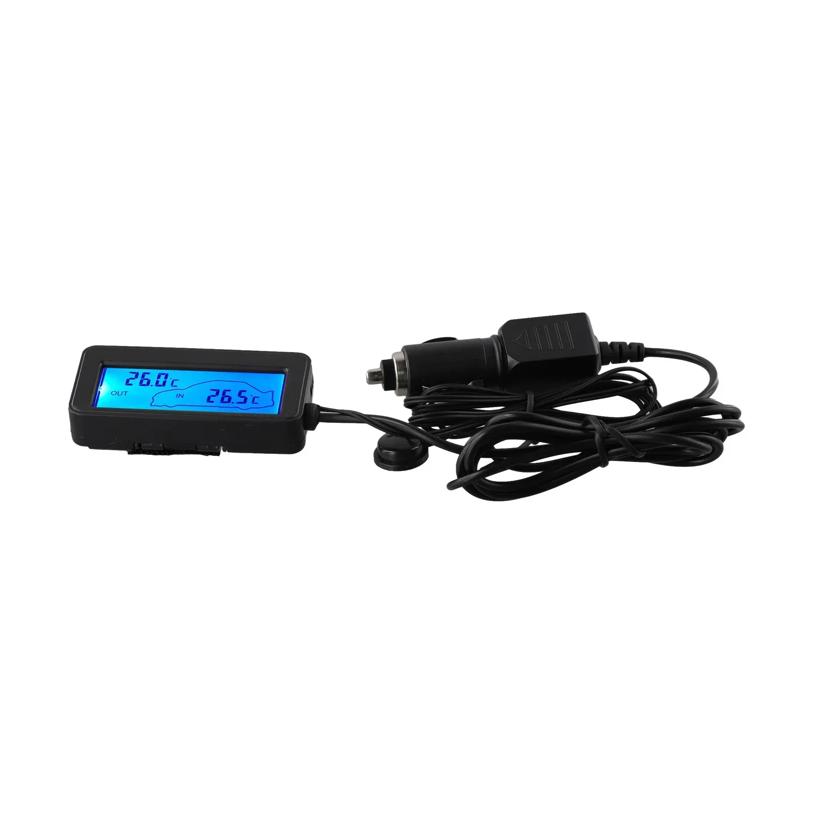 

Car Car Thermometer Detectors Mini Inside And Outside LCD Digital Display 12V Backlight For 12V Vehicles Brand New