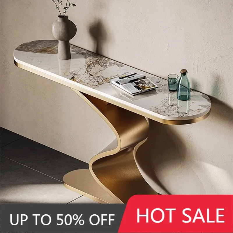 Stylish Luxury Console Table Nordic Elegant Simple Chic Modern Entry Hall Salon Tafel Woonkamer Living Room Furniture