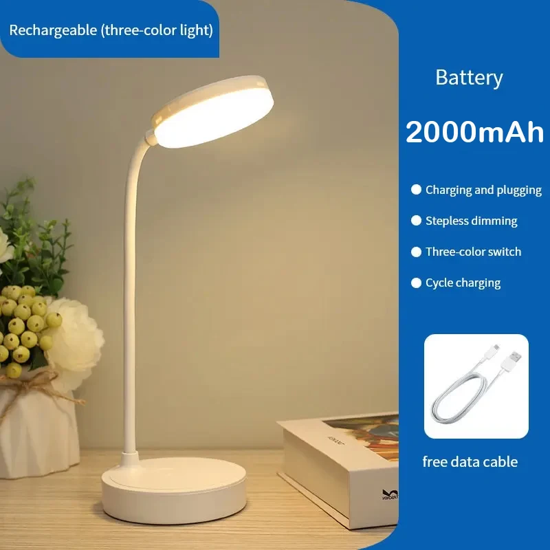 Lampe de bureau LED avec 5 couleurs et 10 niveaux de luminosité