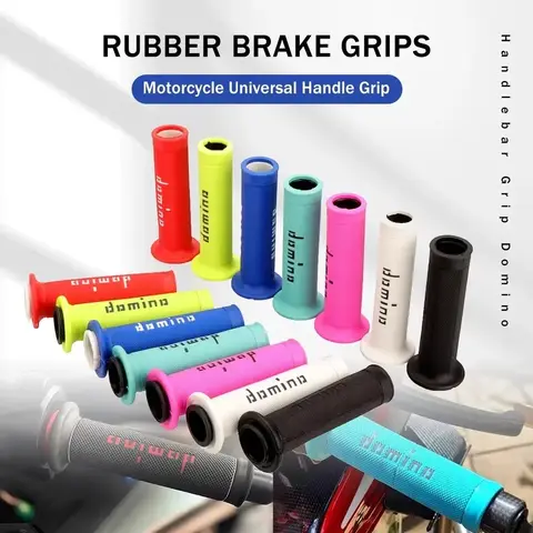 1 pair Handle Grip 7/8 "22 24MM Handlebar Grip for Domino Universal  ATV Dirt Pit Bike Racing Motocross GEL Rubber Brake Grips