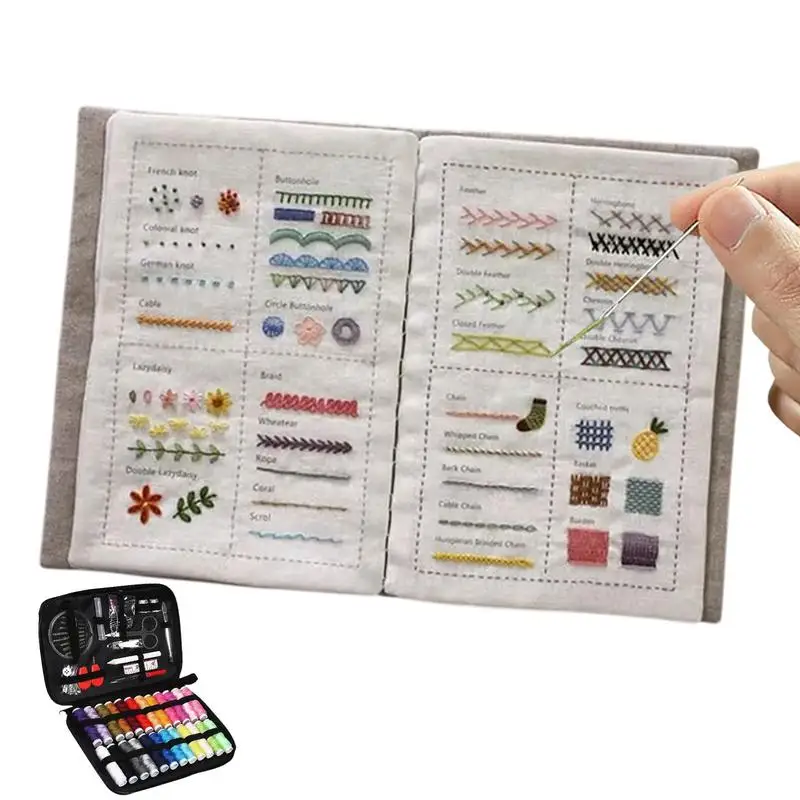 Embroidery Stitches Book Sewing Guide for Adults Stitches Sewing Guide Book for Beginners and Embroidery Enthusiasts