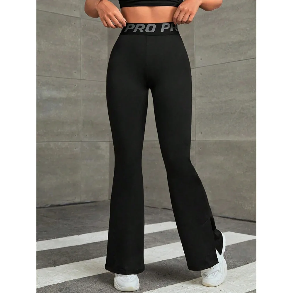 CPSYMYM المرأة اليوغا طماق كل موسم الكورية لائق رسالة عالية الخصر الكاحل جرس قيعان موضة اليوغا طماق