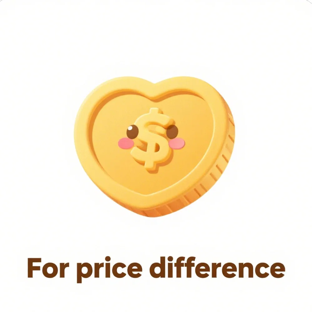 

Pay additional postage/price difference