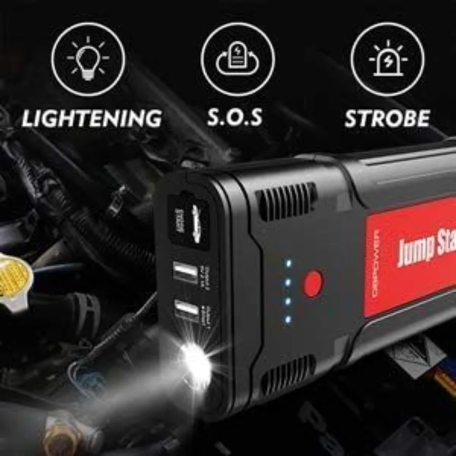 DBPOWER 2500A 21800mAh المحمولة سيارة الانتقال كاتب لما يصل إلى 8.0L البنزين 6.5L محركات الديزل المحمولة 12 فولت السيارات البطارية الداعم #6