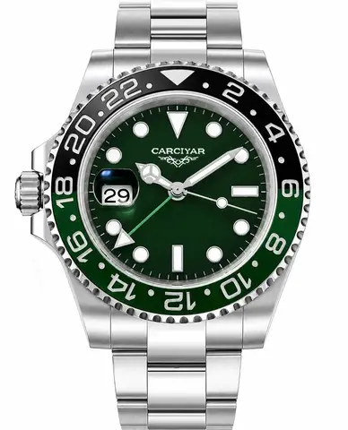 Business Casual Watches 40mm 904L Stainless Steel Case Automatic Mechanical Mens Watch Date Display Luminous Scratch Resistant