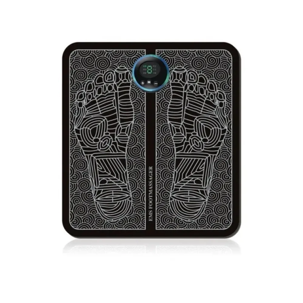 8 Modes 19 Level Electric Foot Massager USB Charging Pulse Foot Acupoint Massage Mat Heating Improves Blood Circulation
