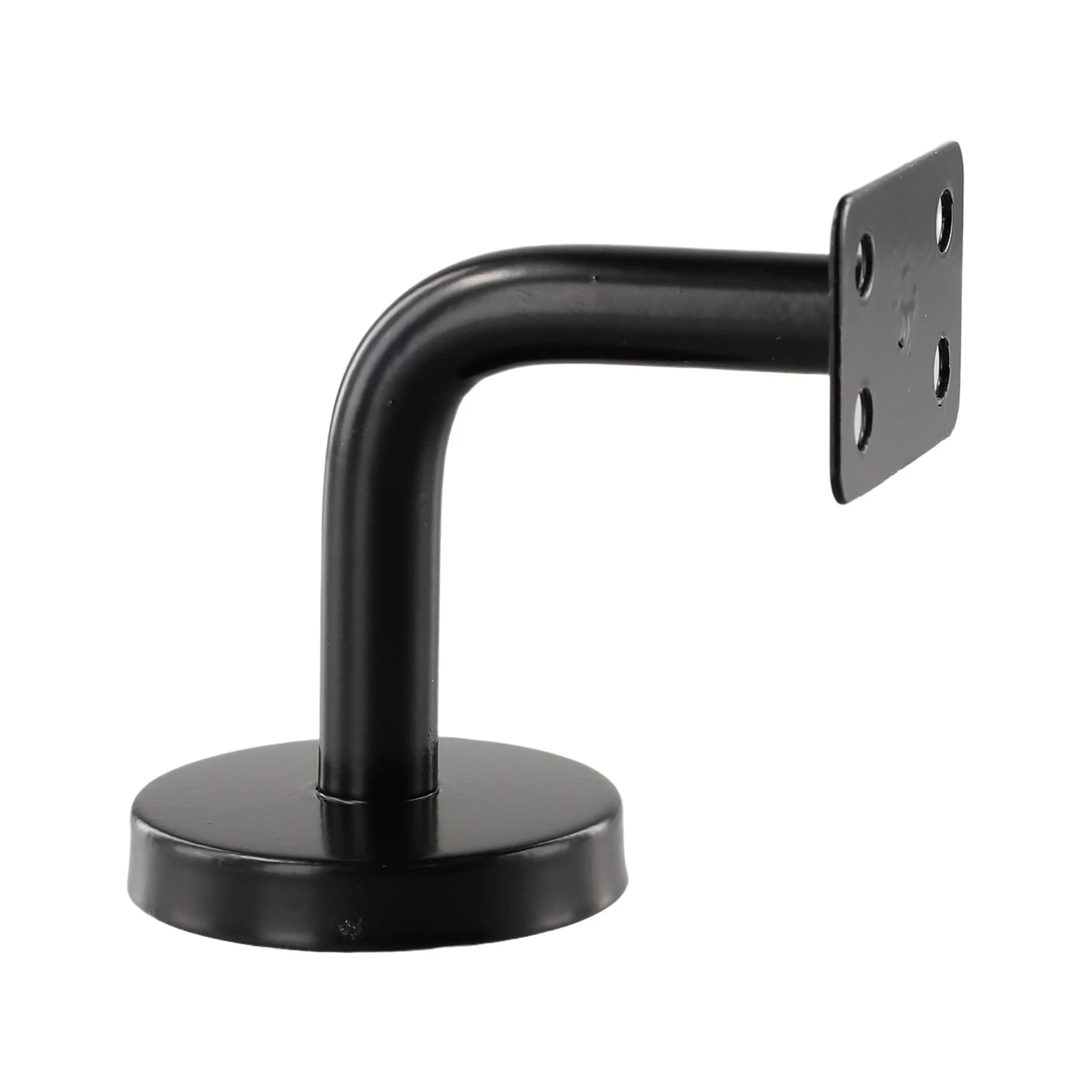 أداة درابزين قوس دعم جدار جبل 5 قطعة مزارع أسود منحني أنبوب حماية مسطح الفولاذ المقاوم للصدأ مريحة #1