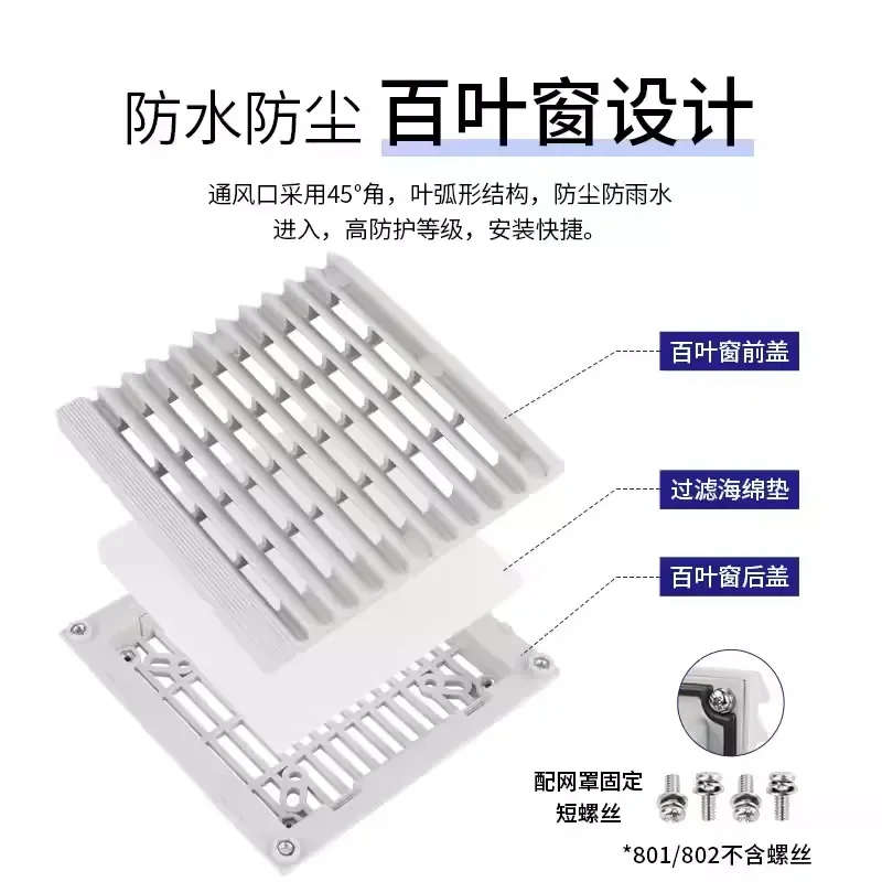 ZL-801 Ventilation filter set 8025 fan FB9802 shutters 106 * 106mm dust net cover direct sales