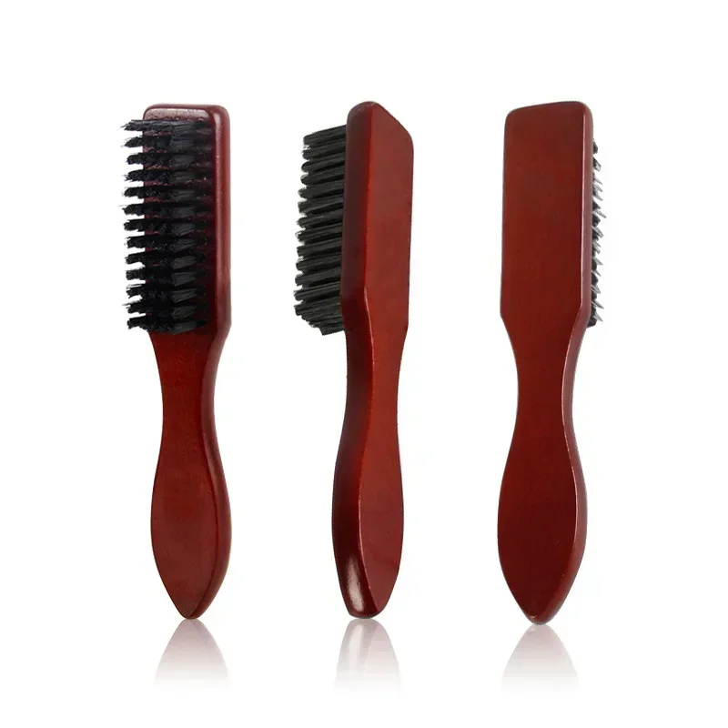 

Barber Wood Handle Hairdressing Soft Hair Cleaning Brush Retro Neck Duster Broken Remove Comb Hair Styling Salon Tools