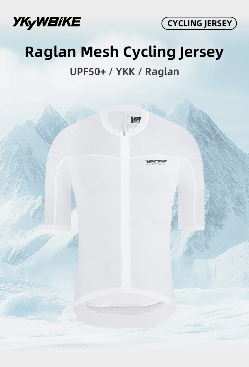 YKYWBIKE 2026 Pro Herren Kurzarm-Radtrikot Sommer Atmungsaktiv Schnelltrocknend UPF50+ Top MTB Rennrad Ciclismo Maillot – Detail 8