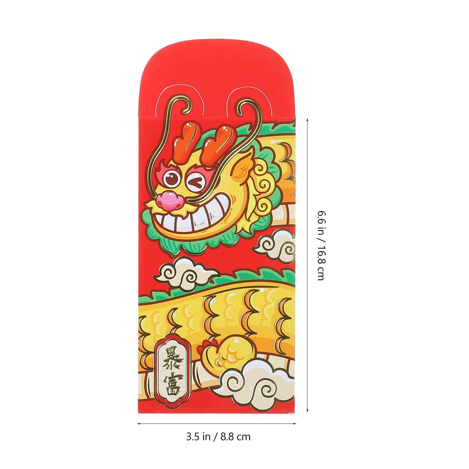 

24pcs Chinese Envelope Spring Festival Dragon Pattern Money Bag For Lunar New Year Gift Red Pocket Paper Red Packet Printing