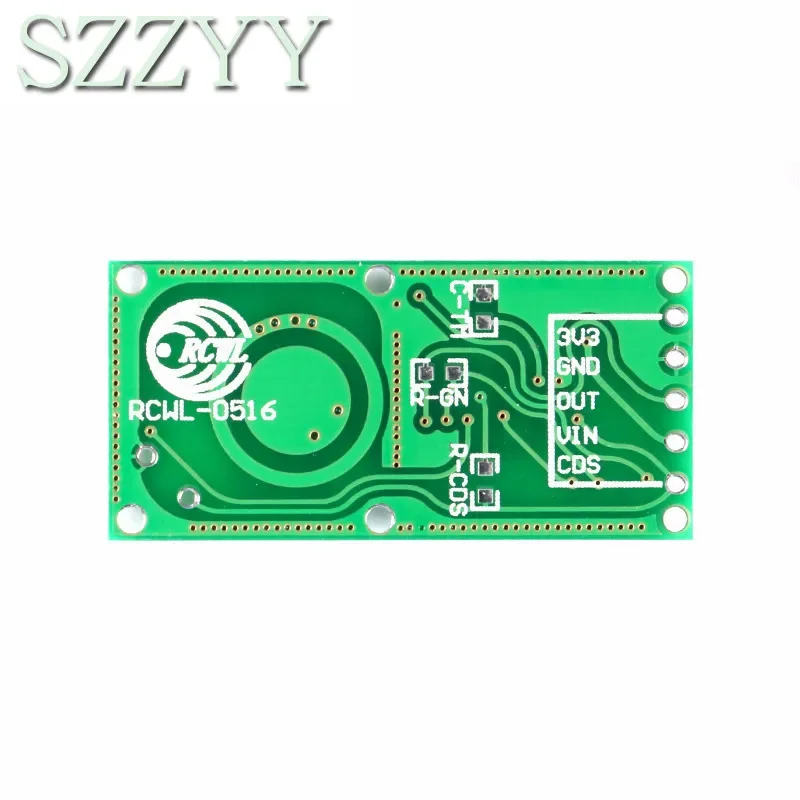 Módulo sensor de radar de microondas RCWL-0516 Módulo de interruptor de inducción de cuerpo humano Sensor inteligente