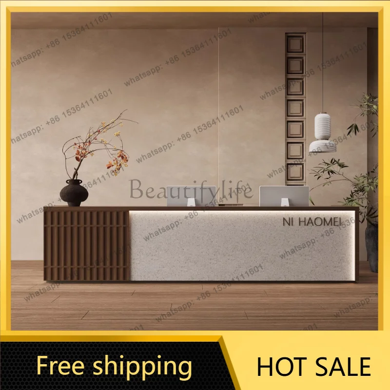 office table computer desks Beauty salon clothing store reception desk checkout counter Customer center mostrador recepcion
