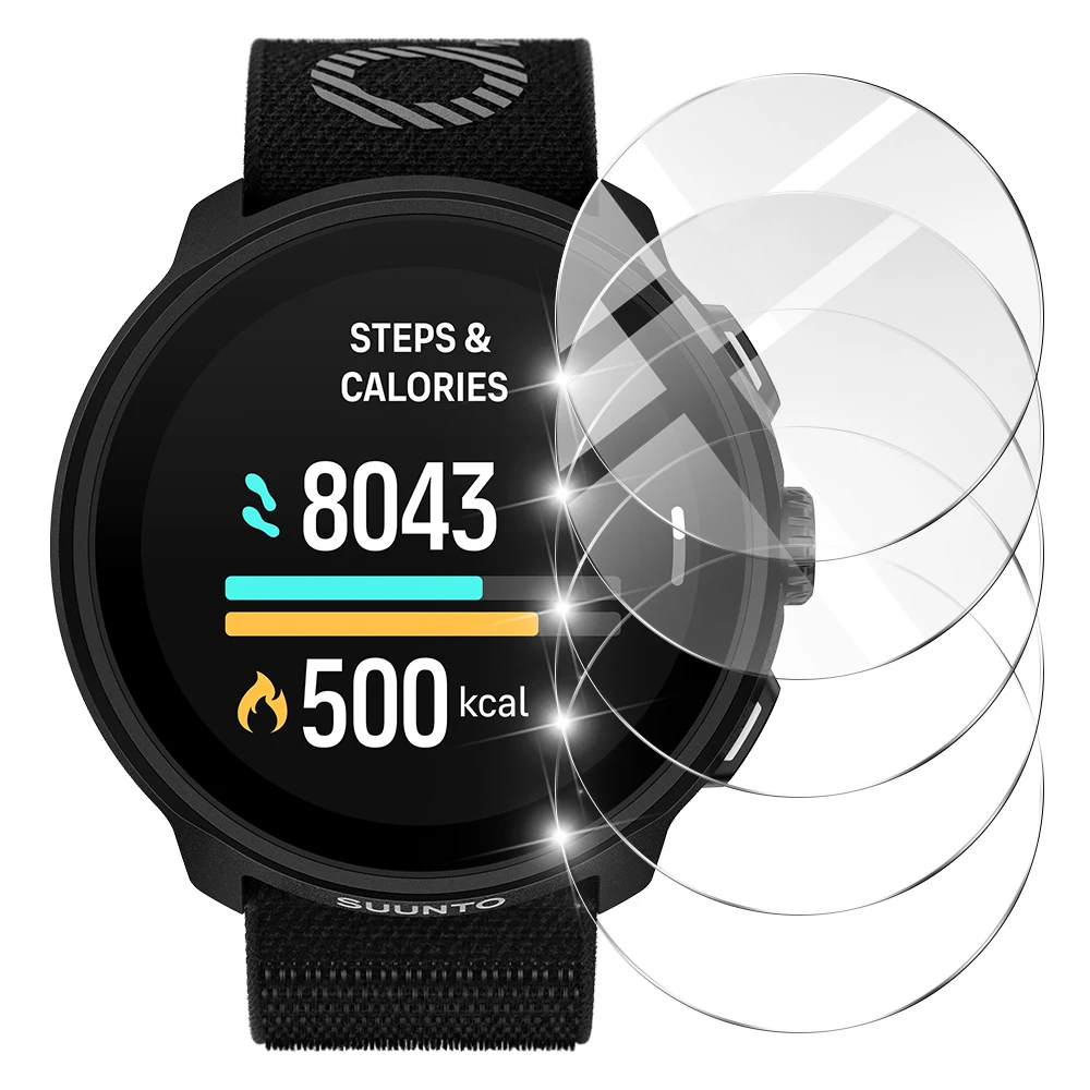 9H Tempered Glass for SUUNTO Run, Premium Screen Protector Durable HD Clear Anti-scratch Protection Film Accessories