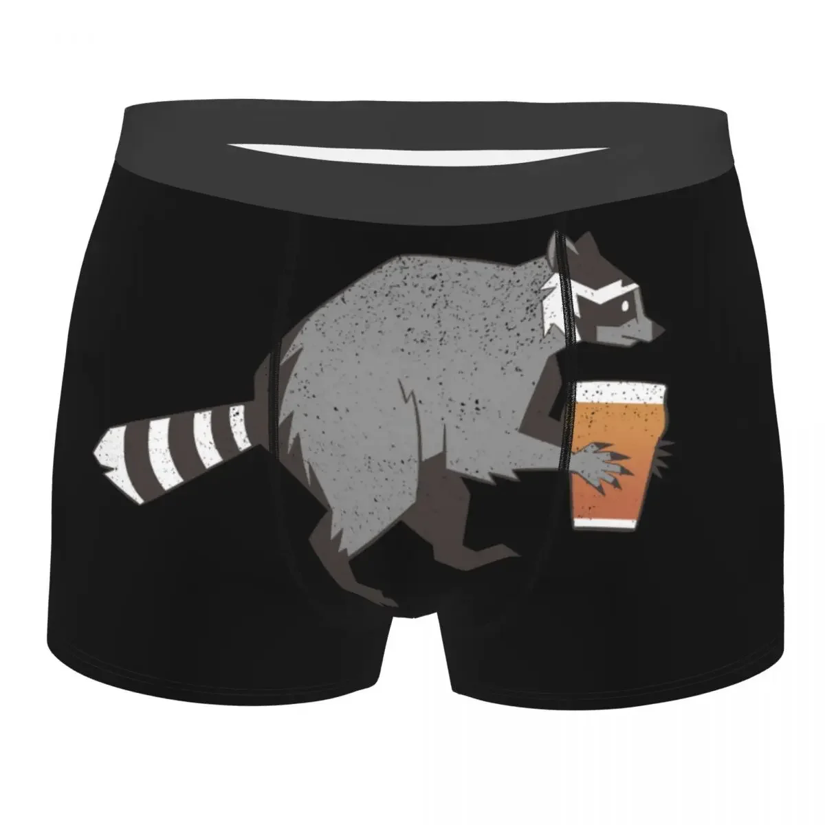 Custom Funny Opposable Thumbs Raccoon Underwear Men Stretch Racoon Panda Boxer Briefs Shorts Panties Soft Underpants For Male